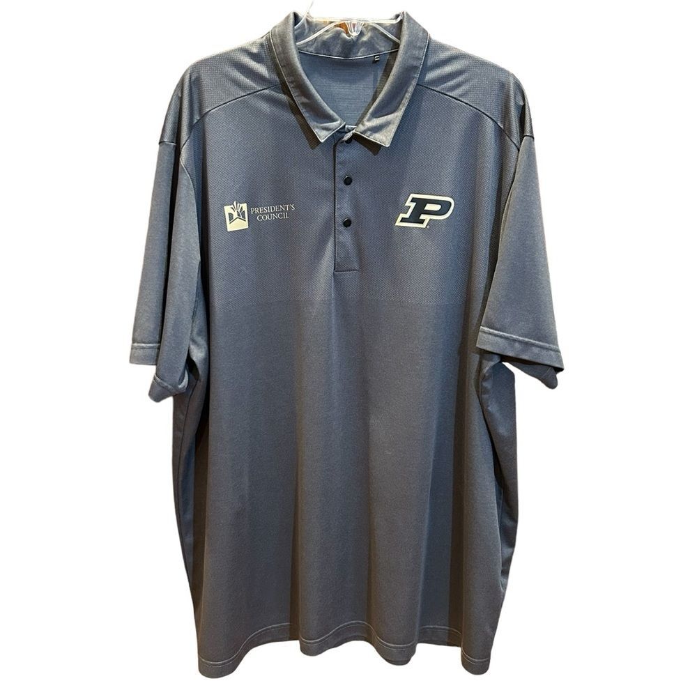 Purdue University President’s Council Dark Gray Polo Shirt 3XL